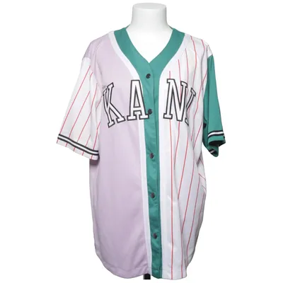Baseball T-shirt (White, Purple, Green) from Karl Kani Polyester