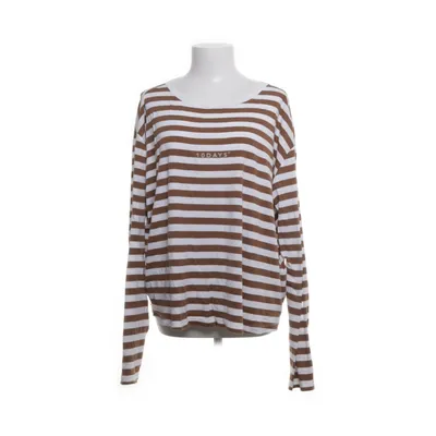 Långärmad t-shirt (Brun, Vit) från Days Bomull