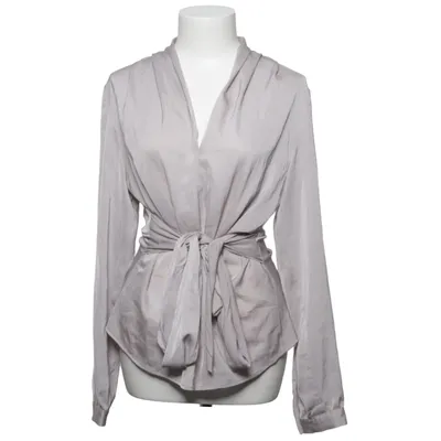 Wrap blouse (Gray) from Tiffi Elastane, Polyester