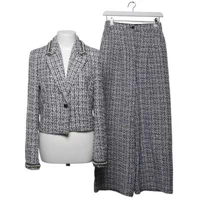 Costume (Noir, Blanc, Argent) de Karl Lagerfeld Acétate, Élasthane, Polyester, Viscose