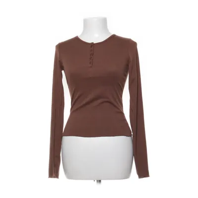 Henley T-shirt (Brun) fra Dazy Elastan, Polyester