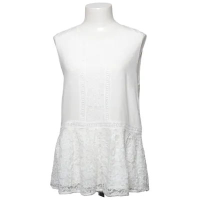 Top (White) from Hallhuber Donna Cotton, Polyamide, Polyester, Silk, Viscose