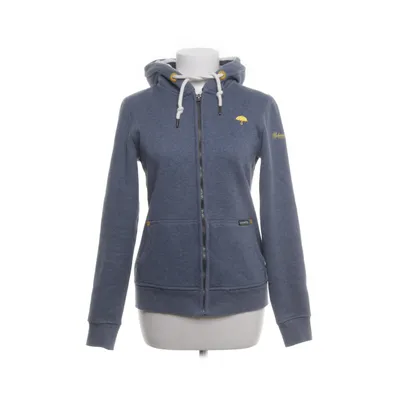 Capuchon sweater (Blauw, Grijs) van Schmuddelwedda Katoen, Elastaan, Polyester