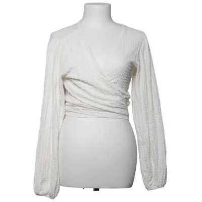 Wikkelblouse (Wit) van Cotton Club Elastaan, Polyester
