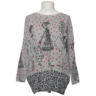 Sweater (Gray, Multicolored) from Purplish London Cotton, Polyester