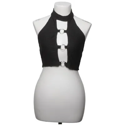 Halterneck top (Sort) fra Shein Elastan, Polyester