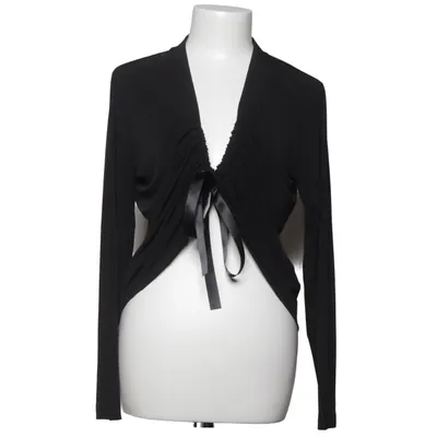 Wrap blouse (Black) from Taifun Collection Elastane, Polyester