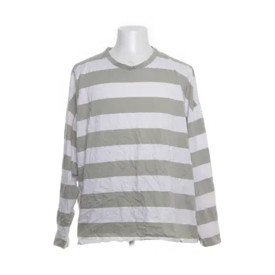 Långärmad t-shirt (Grön, Vit) från ASOS Design Bomull, Elastan