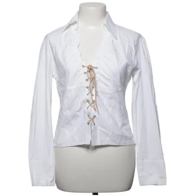 Blouse (White) from .YGCC Cotton, Elastane