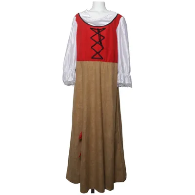 Dirndl (Beige, Red, White) from Fries Polyester