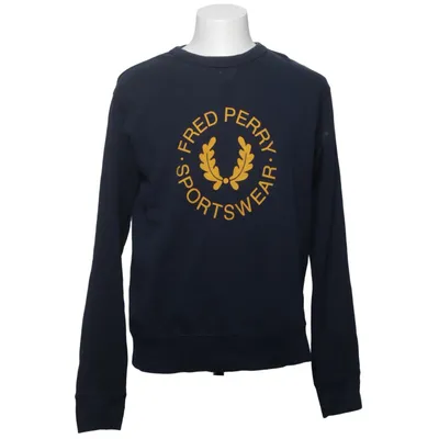 Sweatshirt (Bleu) de Fred Perry Sportswear Coton, Polyester