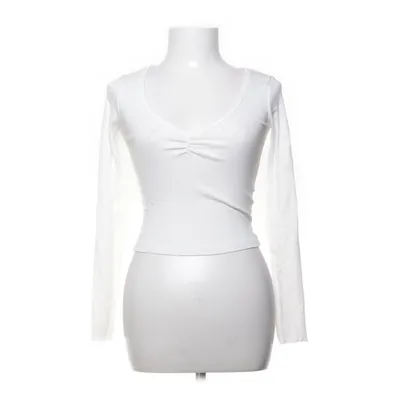 Crop top (Vit) från Bershka Bomull, Elastan, Viskos