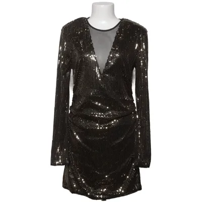 Cocktailjurk (Zwart, Goud) van Zara Elastaan, Polyester