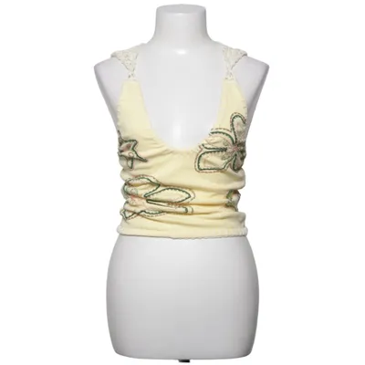 Neckholder Top (Gelb, Weiß, Grün) von Jaded London Acryl, Baumwolle, Elasthan