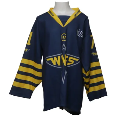 Maillot de hockey (Bleu, Jaune) de Warrior Polyester