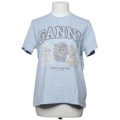 T-shirt (Blauw) van Ganni Organisch katoen