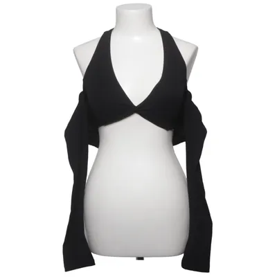 Crop Top (Schwarz) von WISKII Elasthan, Polyamid