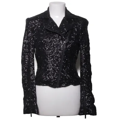Bikerjacke (Schwarz) von Karl Lagerfeld Acetat, Polyester