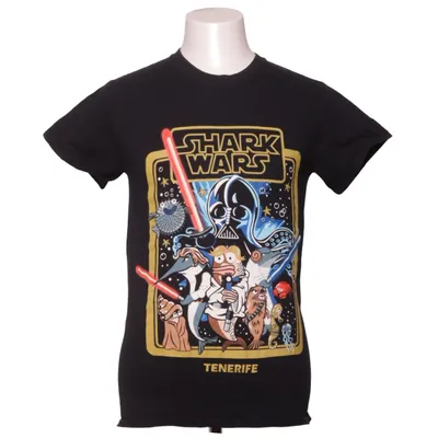 T-shirt (Sort, Flerfarvet) fra Gildan Bomuld