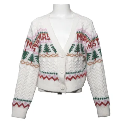 Strickjacke (Weiß, Mehrfarbig) von Reserved Elasthan, Polyester