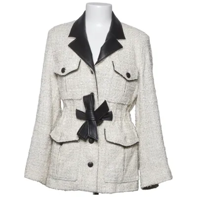 Kavaj (Beige, Svart) från The Kooples Akryl, Bomull, Linne, Polyamid, Polyester