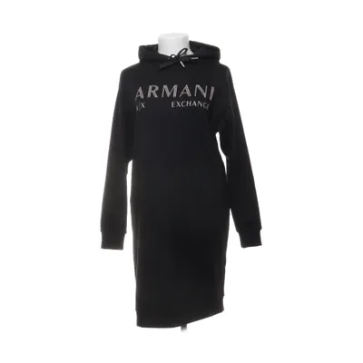 Capuchon jurk (Zwart) van Armani Exchange Katoen, Elastaan