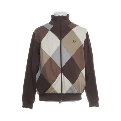 Träningsjacka (Brun, Beige, Vit) från Fred Perry Bomull, Polyester
