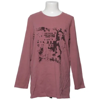 T-shirt à manches longues (Rose) de Plus Free Form Coton, Élasthane