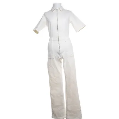 Buksedragt (Hvid) fra Mango Denim Bomuld, Elastan