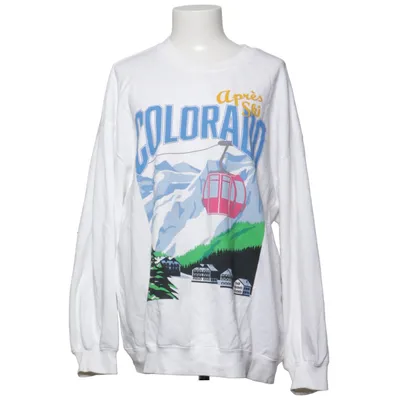 Collegetröja (Vit, Flerfärgad) från Divided by H&M Bomull, Polyester