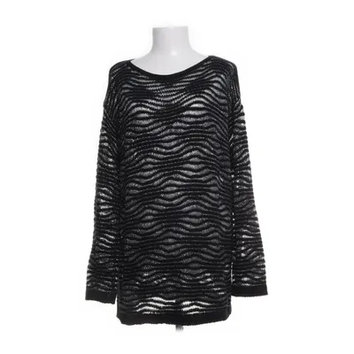 Sweater (Black, Silver) from Pull Love Cotton, Metallic fiber, Viscose