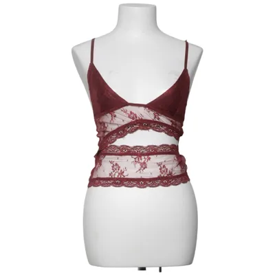 Crop top (Rood) van Edikted Elastaan, Polyester