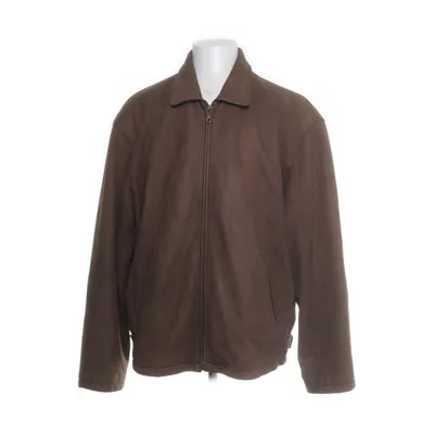 Veste en cuir (Marron) Cuir, Polyester, Coton