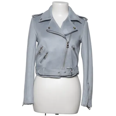 Bikerjacka (Blå) från Zara Basic Outerwear Elastan, Polyester