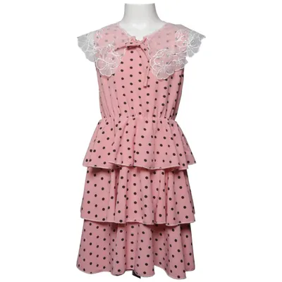 Kjole (Pink, Sort) fra Angel Polyester