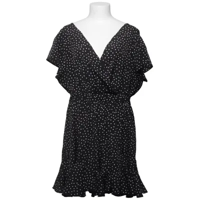 Wrap dress (Black) from Shein Curve Polyester