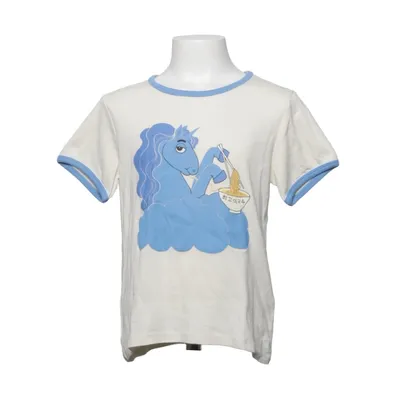 T-shirt (White, Blue) from Mini Rodini Organic cotton