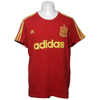 Fodboldtrøje (Rød, Gul) fra Adidas Bomuld, Polyester