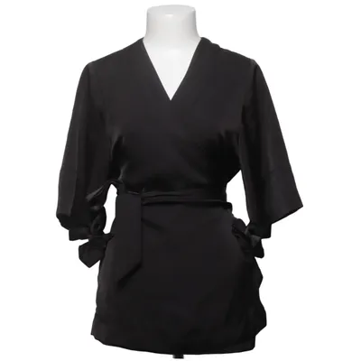 Wrap blouse (Black) from By Malina Collection Polyester