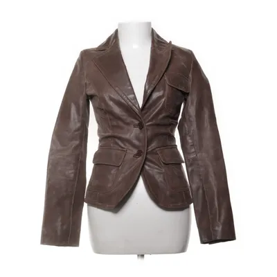 Läderkavaj (1436S-062-X) från Blend She Skinn, Polyester