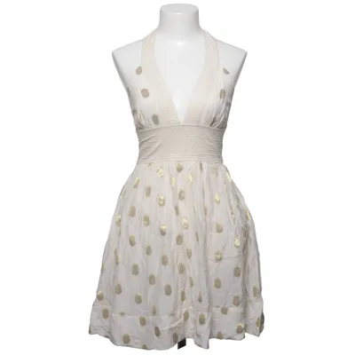 Halternek jurk (Wit, Goud) van French Connection Katoen, Metallvezel, Modal, Viscose