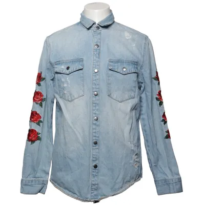 Chemise en jean (Bleu, Rouge) de Forever 21 Men Coton