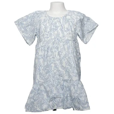 Dress (White, Blue) from Petit Bateau Cotton