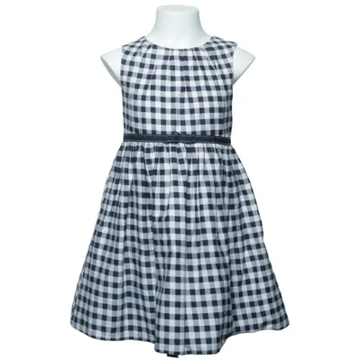 Dress (Blue, White) from Young Dimension Cotton, Polyester