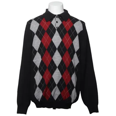 Pull-over (Gris, Rouge, Blanc) de Kingfield Laine de mouton