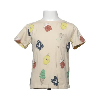 T-shirt (Beige, Flerfarvet) fra Rikiki Økologisk bomuld