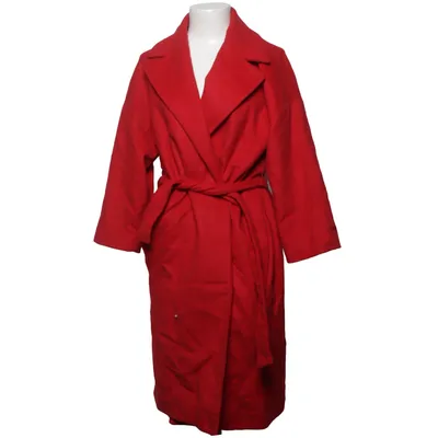 Frakke (Rød) fra Mango Suit Kashmir, Polyamid, Polyester, Viscose, Uld