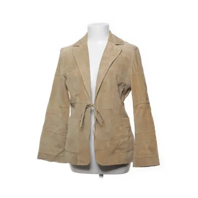 Läderjacka (Beige) från EDC by ESPRIT Skinn, Polyester