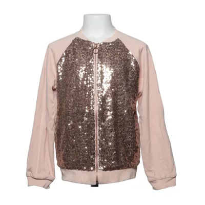 Bomber jacket (Pink, Gold) from LC Waikiki Girls Elastane, Polyester, Viscose
