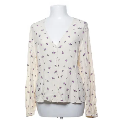 Peplumtopp (Beige, Lila, Flerfärgad) från Mango Viskos